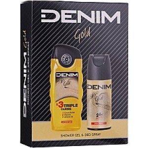 Denim set  deodorant 150ml + sprchový gél  250ml Gold