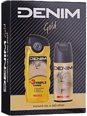 Denim set  deodorant 150ml + sprchový gél  250ml Gold